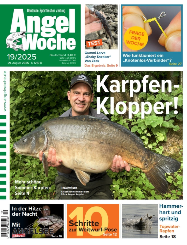 Cover der AngelWoche 19/2025: Karpfen-Klopper!