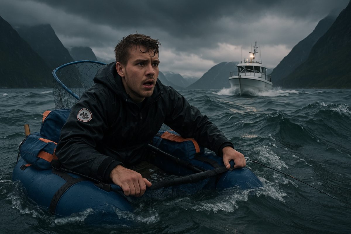 Ein Belly Boot-Angler ist in Norwegen im Romsdalsfjord in Seenot geraten.