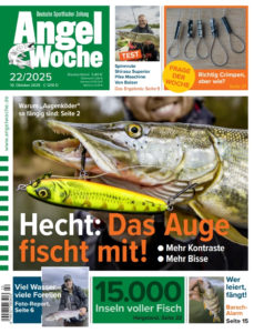 Cover der AngelWoche 22/2025: Hecht: Das Auge fischt mit!