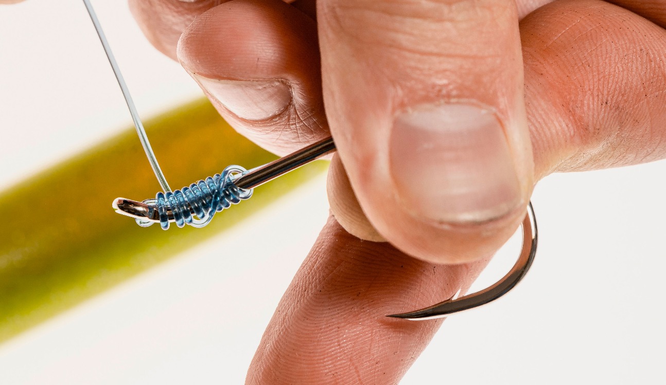 Naturköder Montage Simpel Haken No Knot