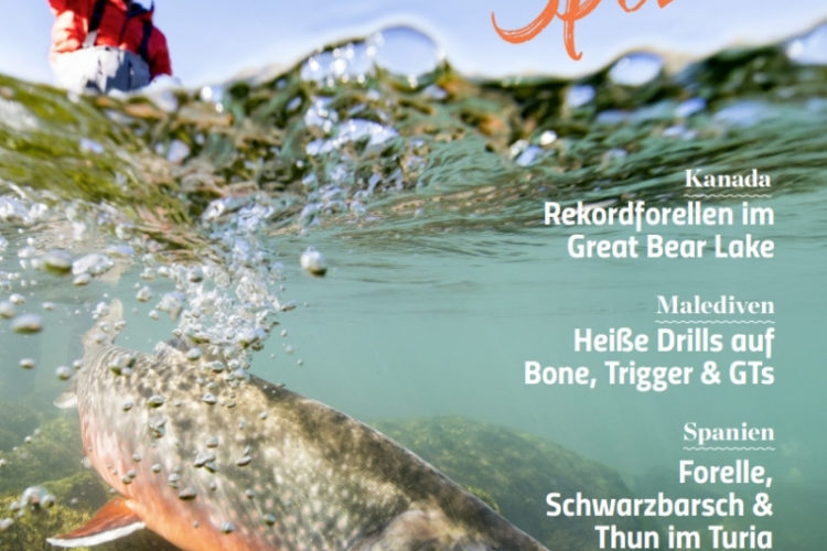 Heft-Cover der FliegenFischen Spezial 02/2025: Reise-Edition mit Gönland-Schwerpunkt