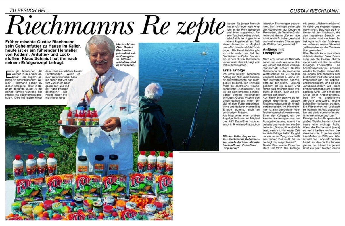 Zeitungsartikel über Gustav Riechmann