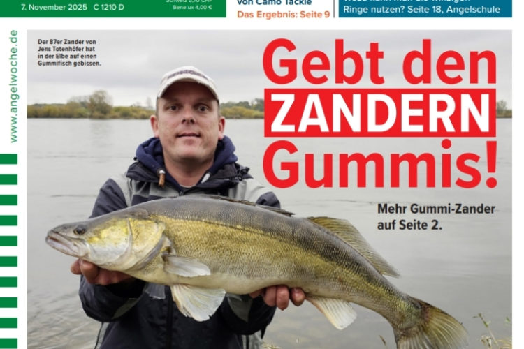 Cover der AngelWoche 24/2025: Gebt den Zandern Gummis!