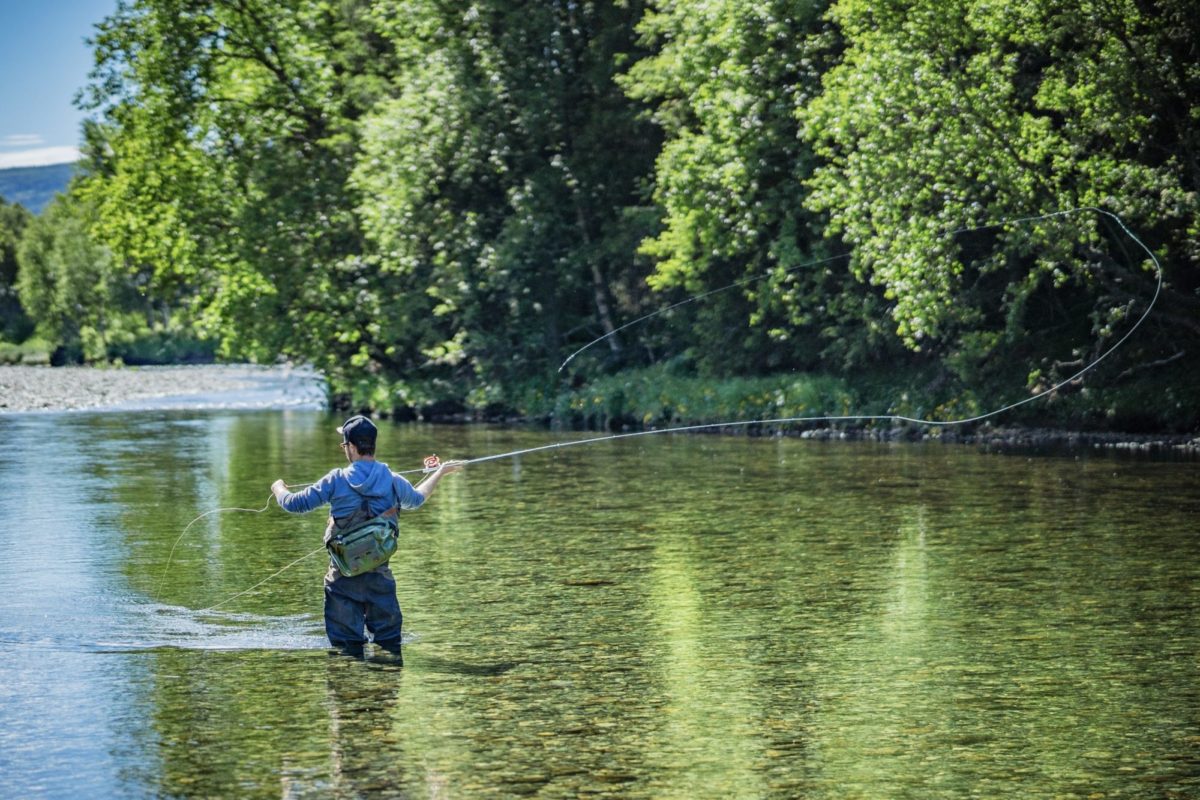 Norwegen Fluss Fliegenfischen