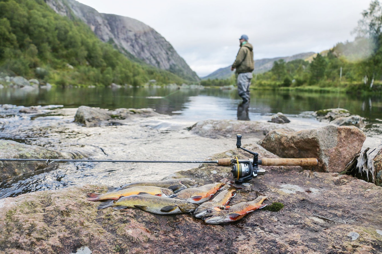 Norwegen Salmonidenangler
