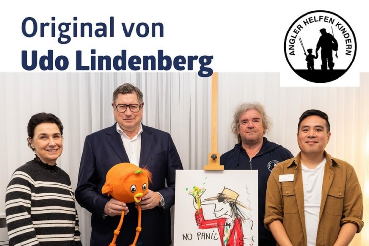 Angler helfen Kindern: Udo Lindenberg Gemälde für 27.010 € versteigert