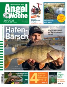 Cover der AngelWoche 26/2025: Hafen-Barsch!