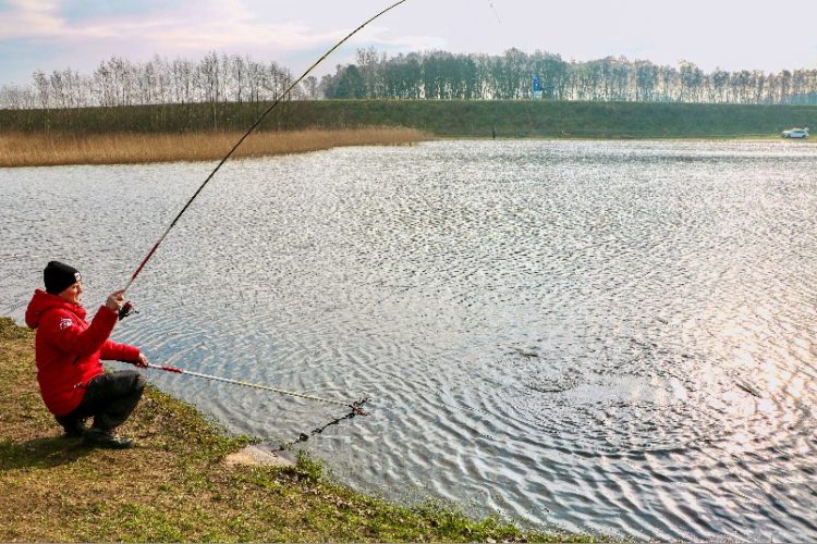 Angler am Forellensee Quickborn