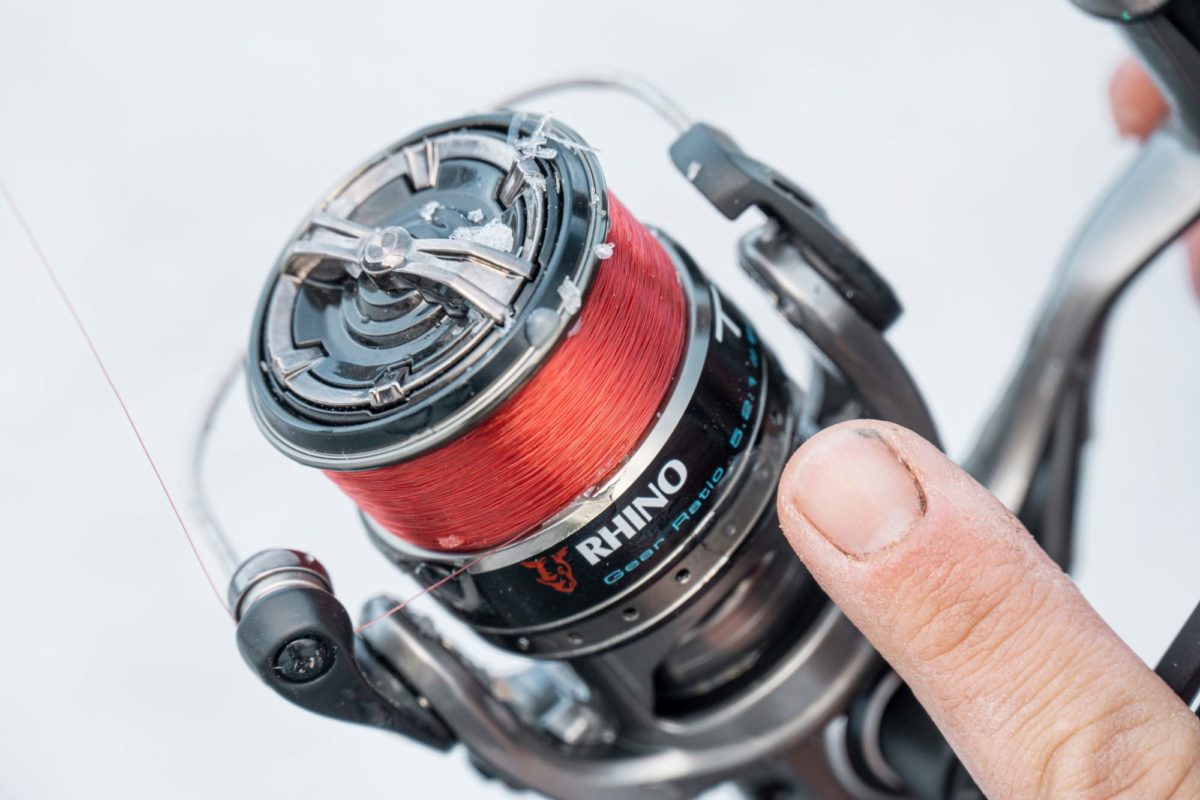 Monofil auf Stationärrolle