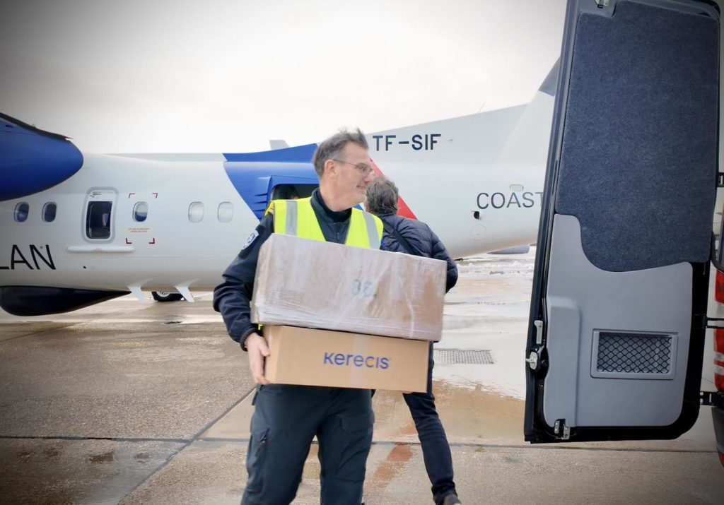 Die isländische Küstenwache brachte die Fischaut nach Großbritannien.