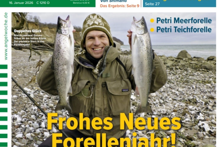 Cover der AngelWoche 03/2026: Frohes Neues Forellenjahr!