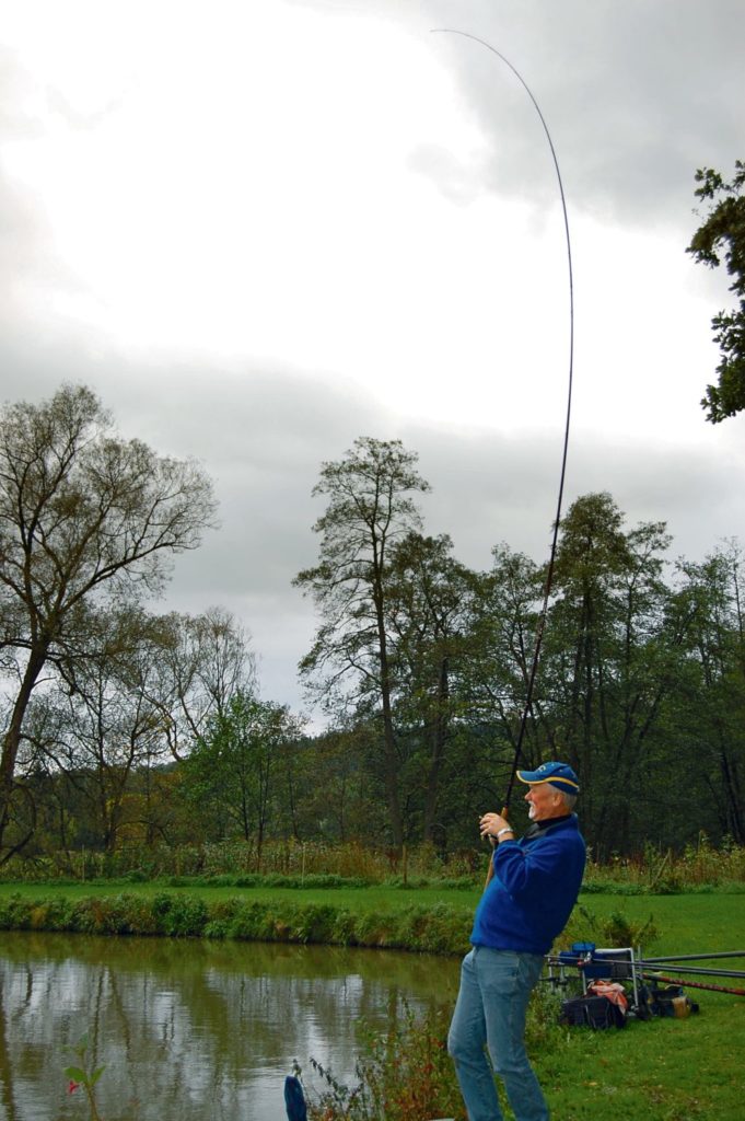 Karpfendrill an Matchrute