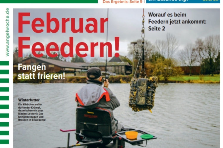 Cover der AngelWoche 05/2026: Februar-Feedern!