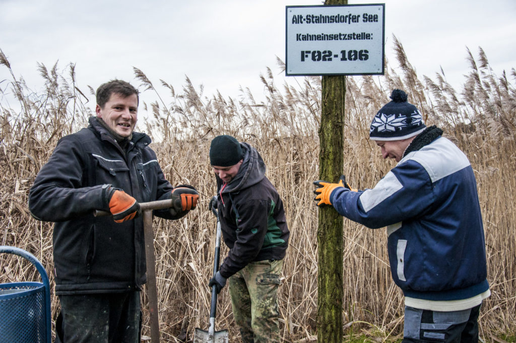 Auch Bootsanleger werden in Schuss gebracht.