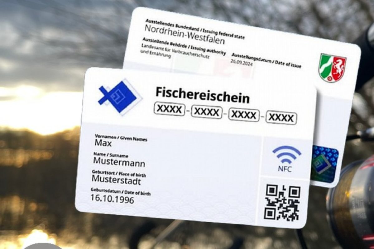Der Fischereischein in NRW wird digitaler und fälschungssicher.