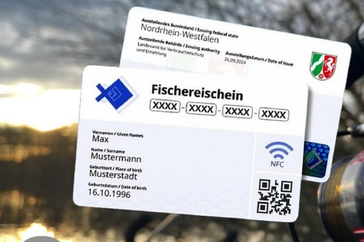 Der Fischereischein in NRW wird digitaler und fälschungssicher.