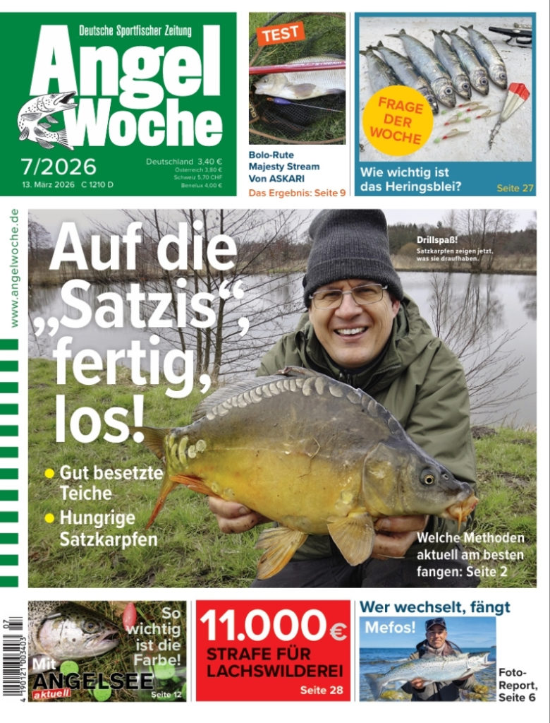 Cover der AngelWoche 07/2026: Auf die Satzis, fertig, los!