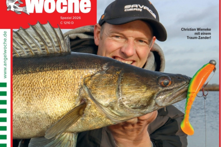Cover der AngelWoche Sonderausgabe 1/2026: 96 Raubfisch-Fragen!
