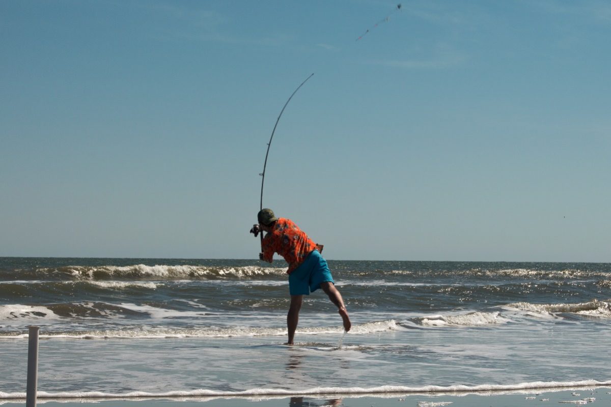 Brandungsangler Hohe wurfweite