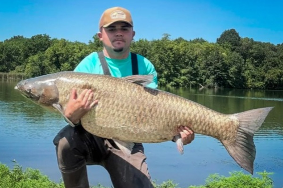 Jacob mit seinem riesigen Graser.