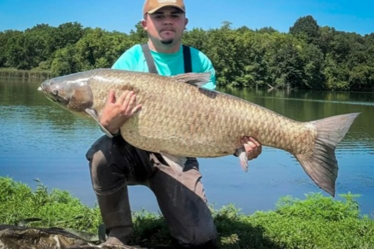 Jacob mit seinem riesigen Graser.