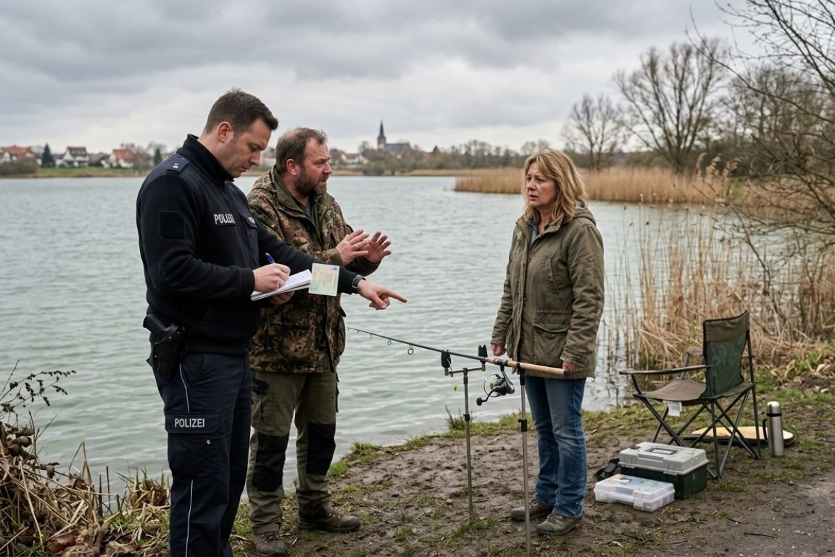 Fischwilderei Angelkontrolle