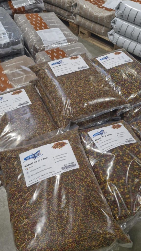 Auch die hauseigenen Partikel- und Futtermischungen, die vom Moritz-Team angeboten wurden, bekam man zu erstaunlich günstigen Preisen...