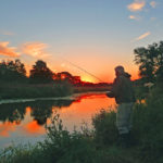 Die kurze Zeit vor Sonnenuntergang ist im Frühjahr eine gute Zeit.