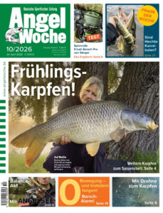 Cover der AngelWoche 10/2026: Frühlingskarpfen!