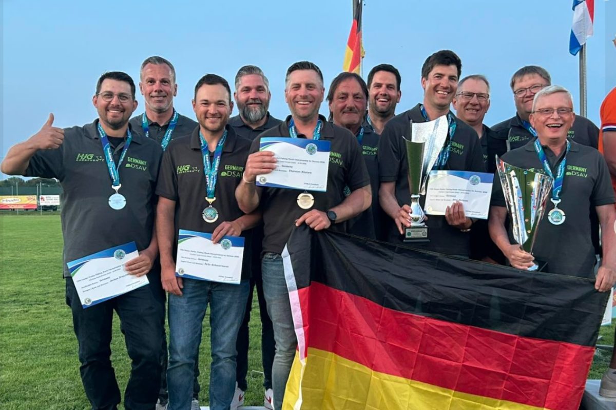 Tolle Truppe. Die deutsche Feedermannschaft holte sich bei der Feeder WM die Silbermedaille.
