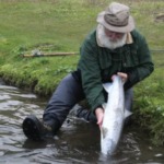 Lachsangler in Schottland