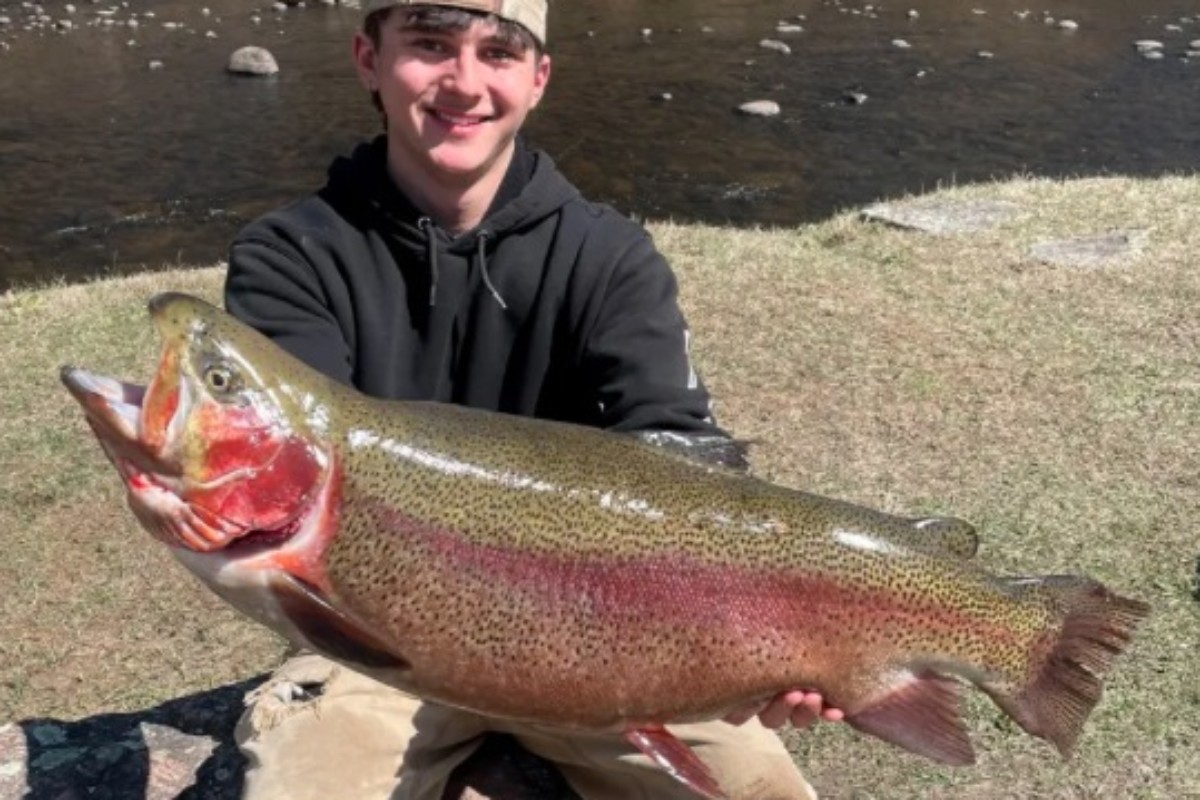 R. Courtright mit Regenbogenfrelle