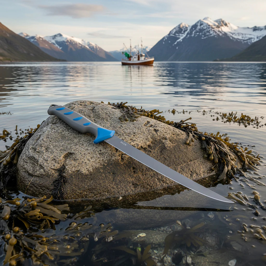 Auch auf dieses Filetiermesser, ideal für große Salzwasserfische, gibt es derzeit beim DAFV.Shop 15 Prozent Oster-Rabatt.