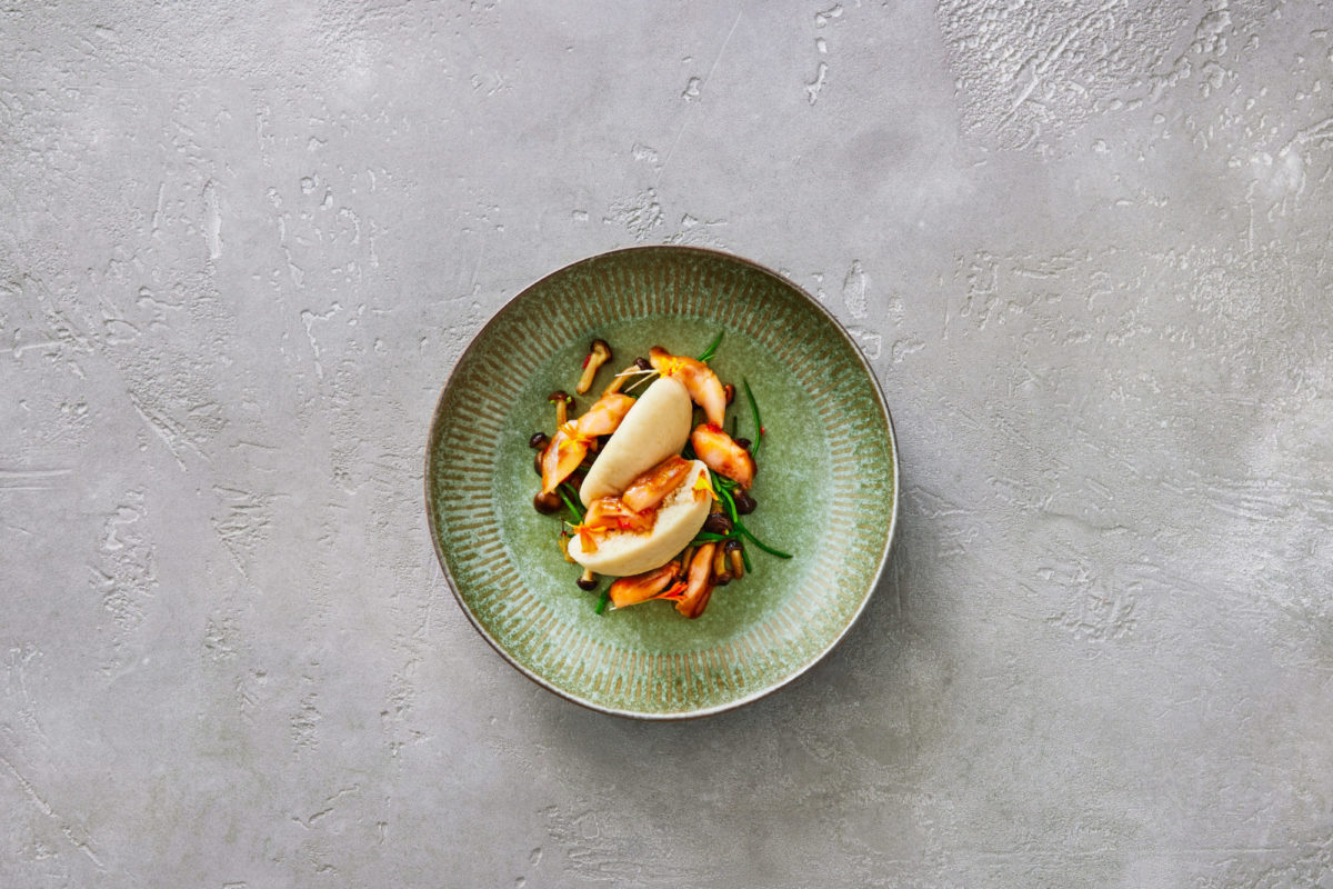 Hering im Bao Bun mit Sweet Chili Sauce