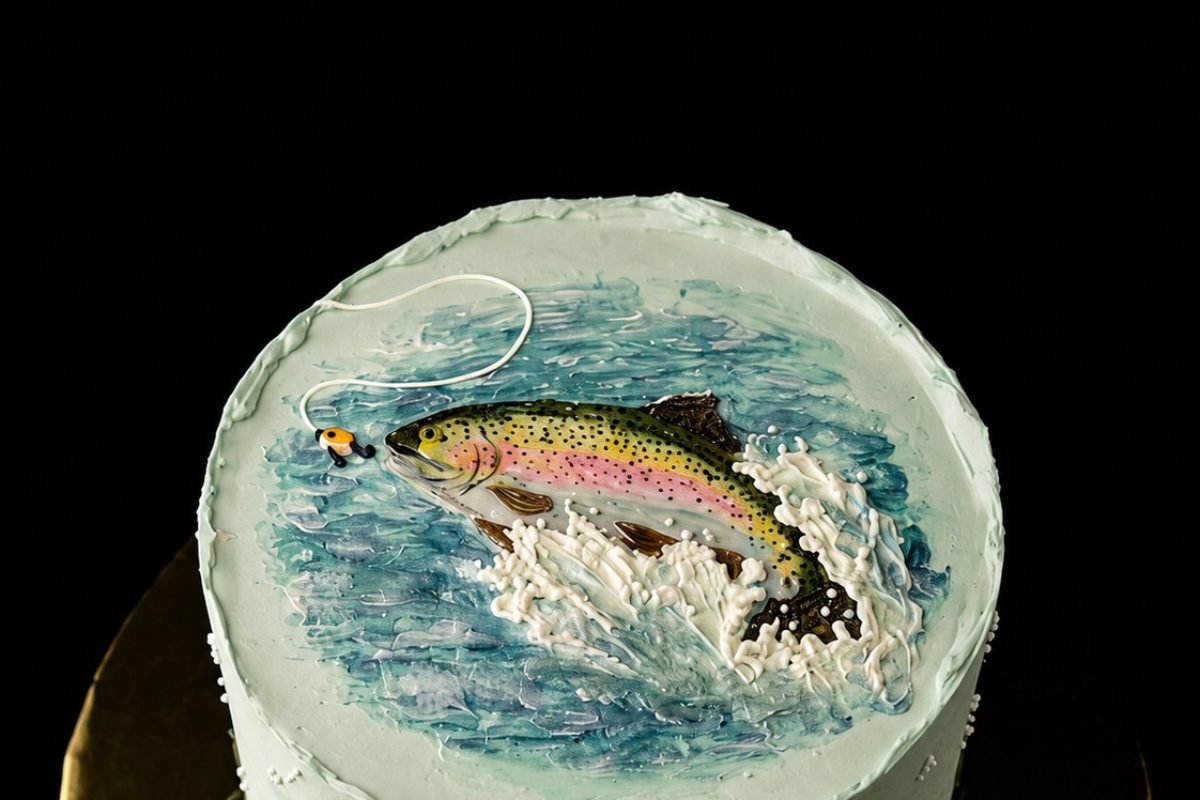 Kuchen Torte Fliegenfischen