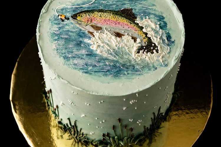 Kuchen Torte Fliegenfischen