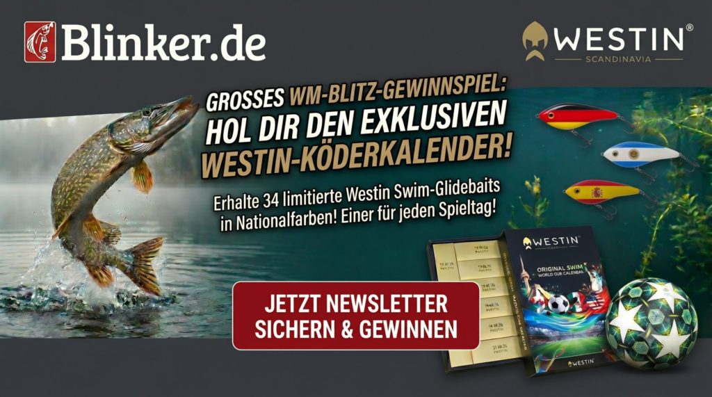 Westin WM-Köderkalendern Blinker Gewinnspiel Fußball-WM 2026