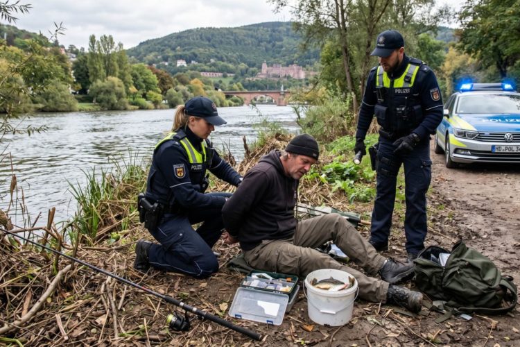Fischwilderer am Neckar