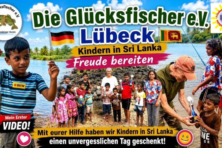 Glücksfischer erfreuen Kinder in Sri Lanka.