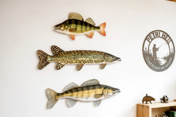 Barsch, Zander, Hecht – diese Deko Fische bietet der DAFV.Shop an.