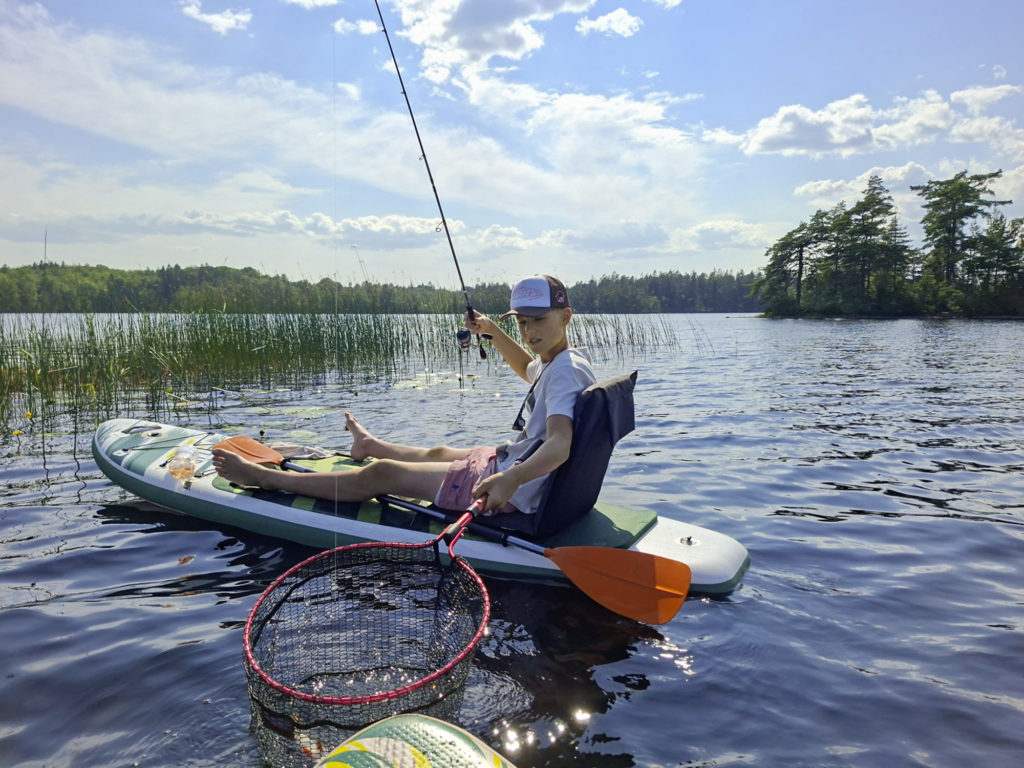 Keschern beim SUP angeln