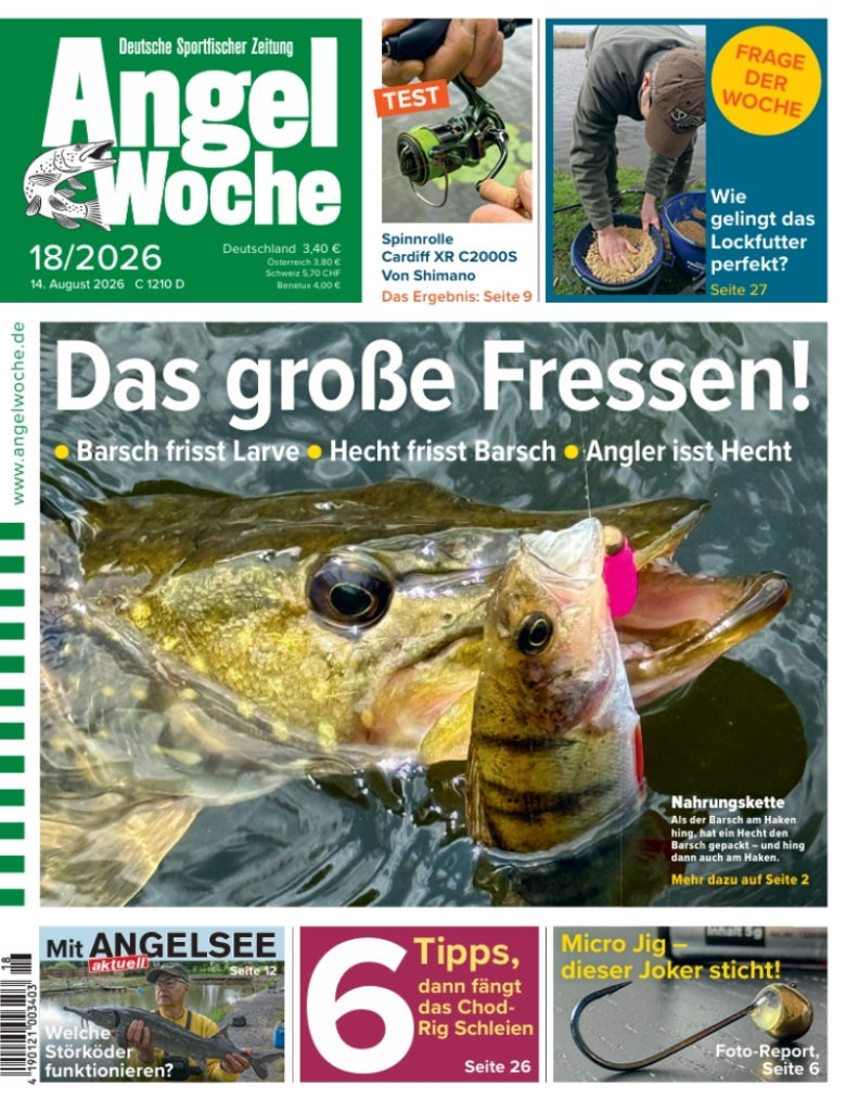 Cover der AngelWoche 18/2026: Das große Fressen!