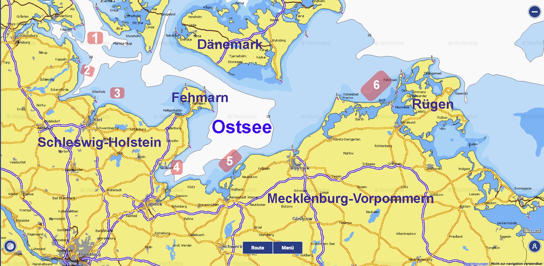 Munitionsgebiete Ostsee
