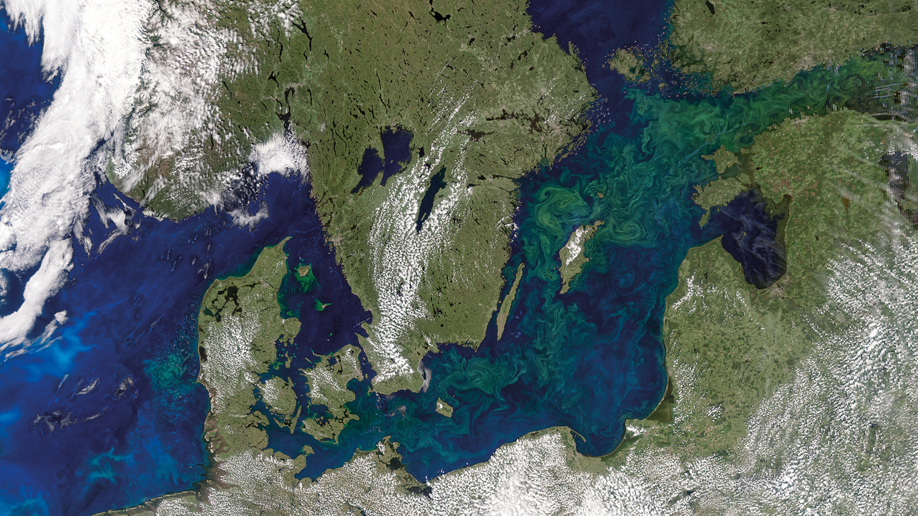 NASA Daten Meer Nordsee Ostsee Wärme