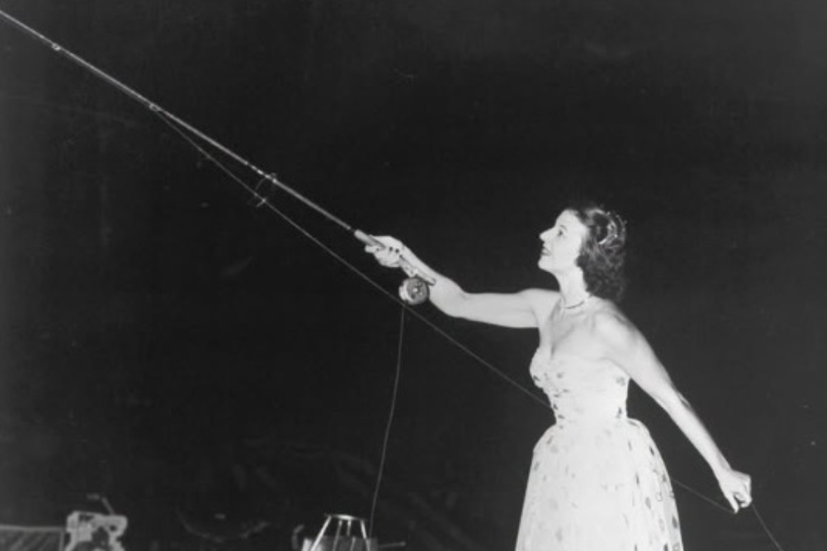 Joan Wulff beim Werfen