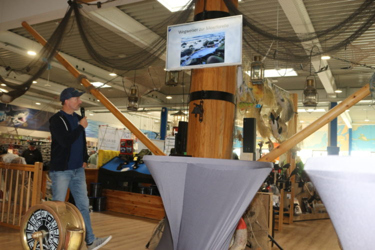 Johannes Radtke beim Tag der Merforelle bei Moritz Nord