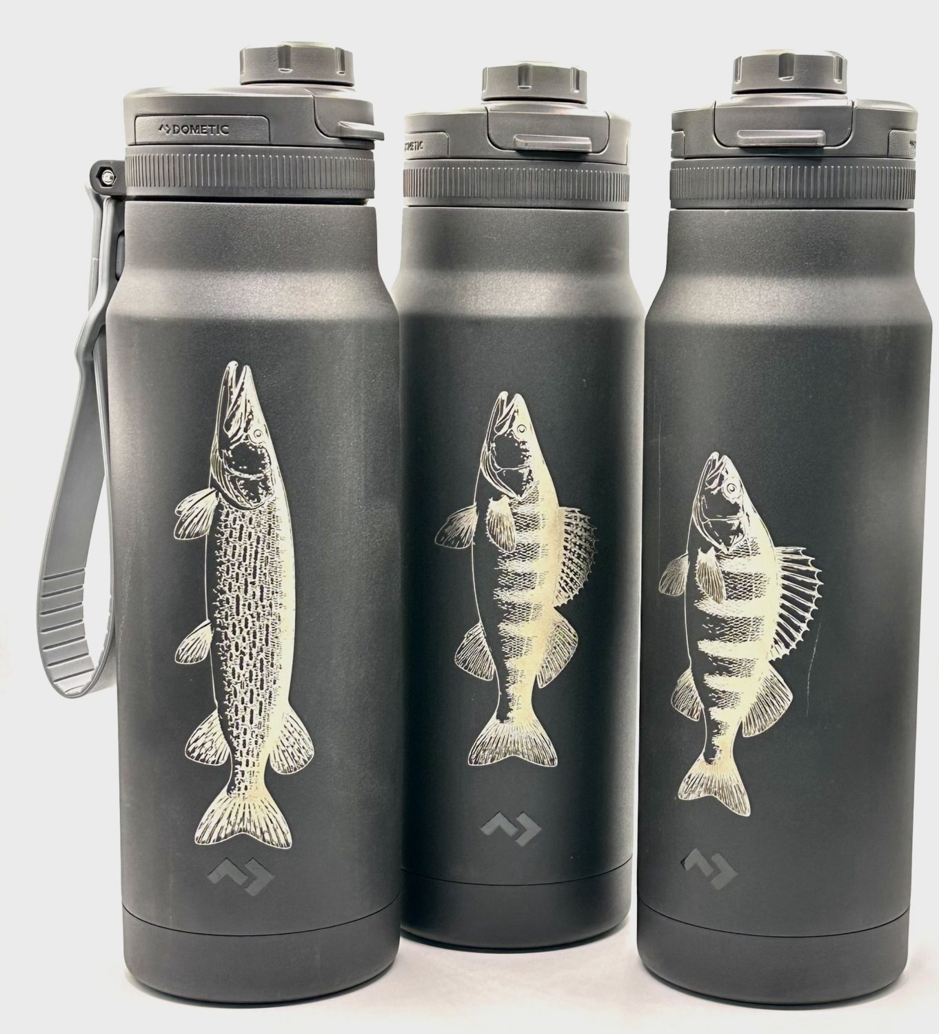 Thermosflasche mit Fischmotiv: Hecht, Zander, Barsch – diese drei Raubfische gibt es aktuell exklusiv im www.DAFV.Shop.